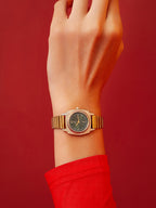 The Emerald Prestige Watch - Gold