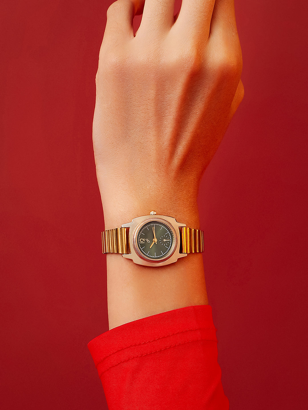The Emerald Prestige Watch - Gold