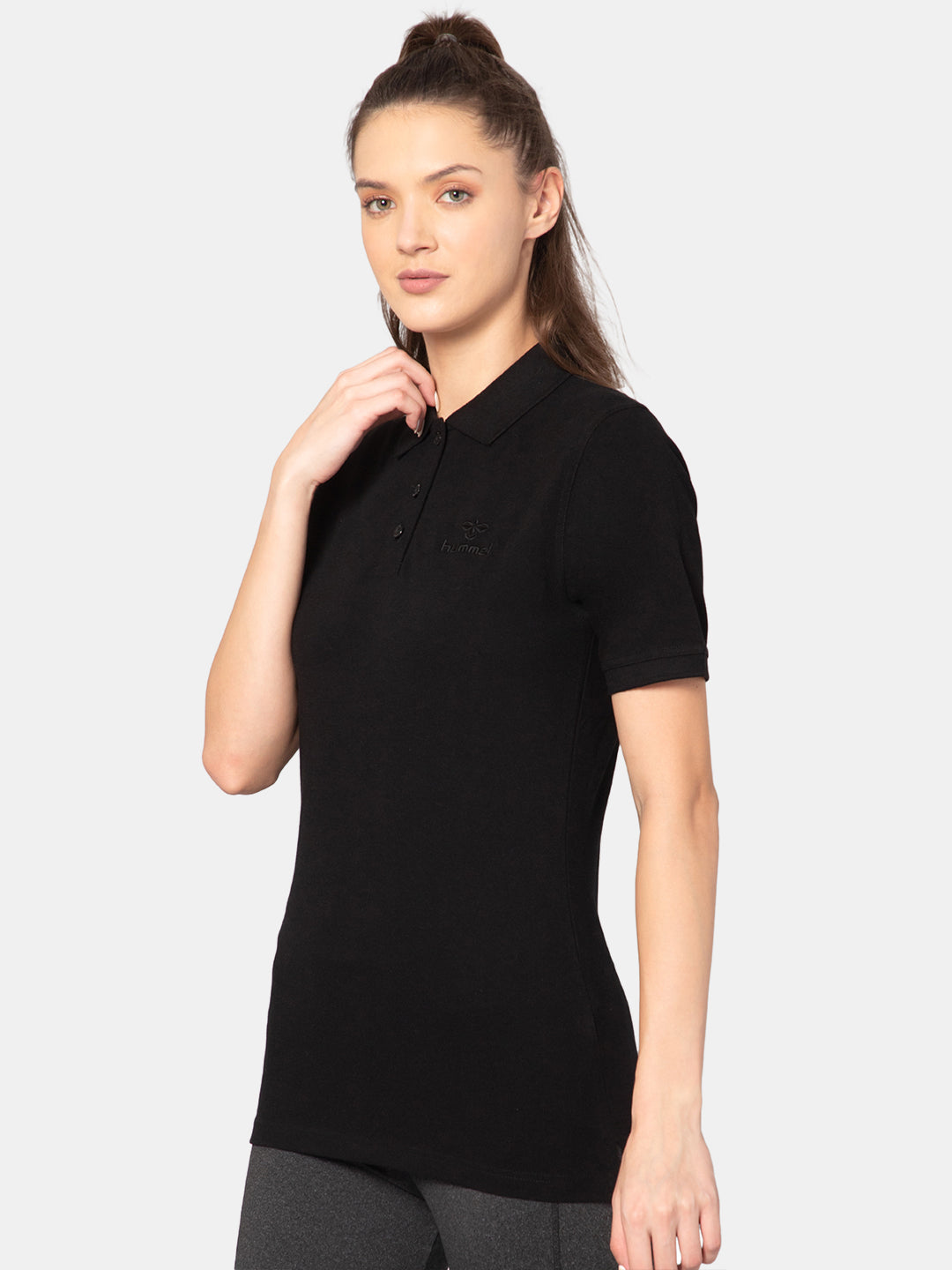 Hummel Black Regular Shirts for Women Work Wear