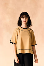 SAMMYUKK Round Neck Top & Palazzo Casual Co-Ord Set