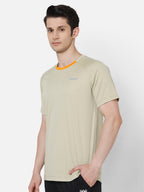 Hummel Orange Regular Shirts for Men Gym Wear