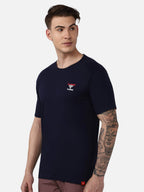 Hummel Navy Regular Shirts for Men Daily Wear