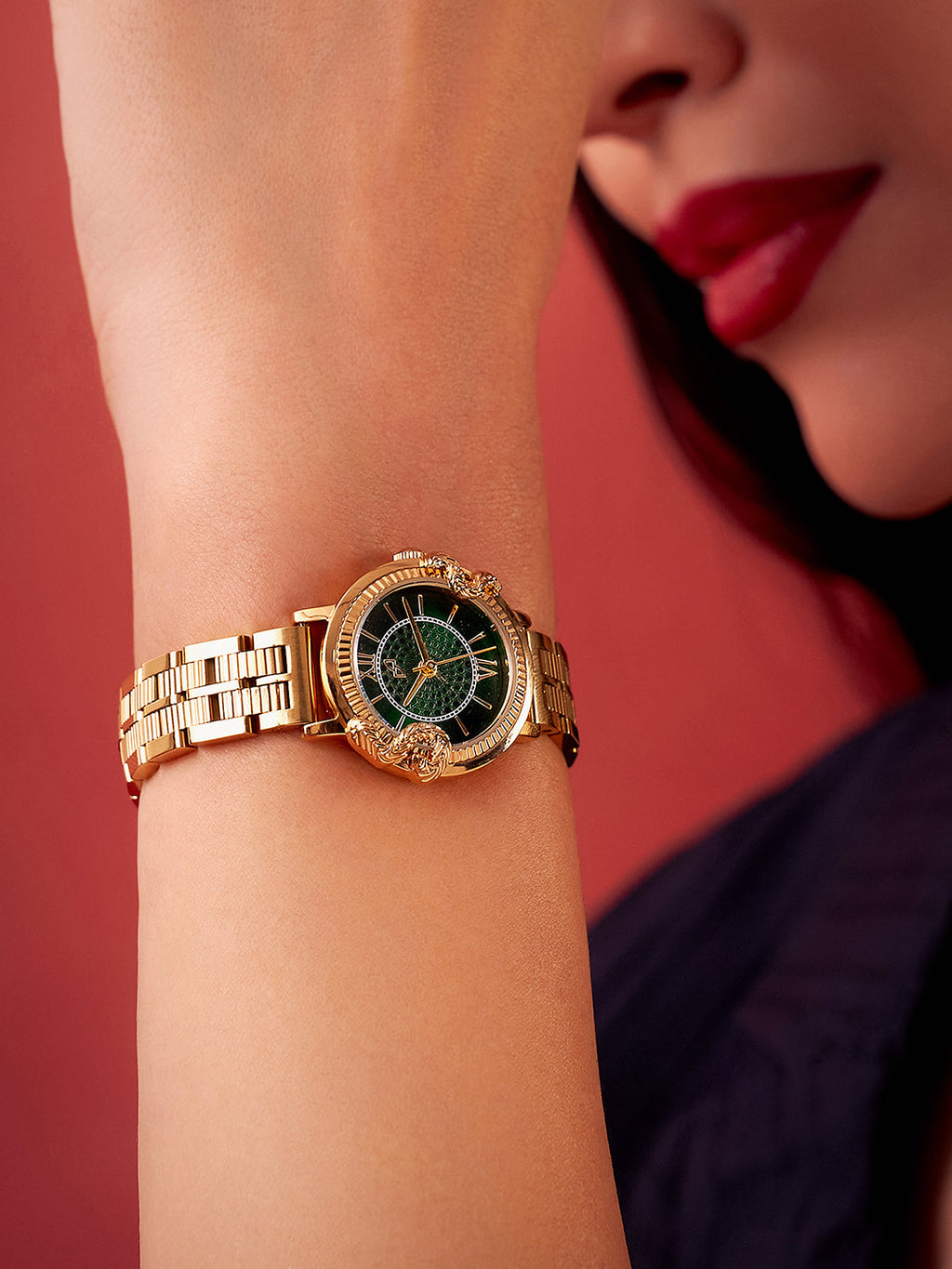 The Crystal Royale Watch - Gold Silver