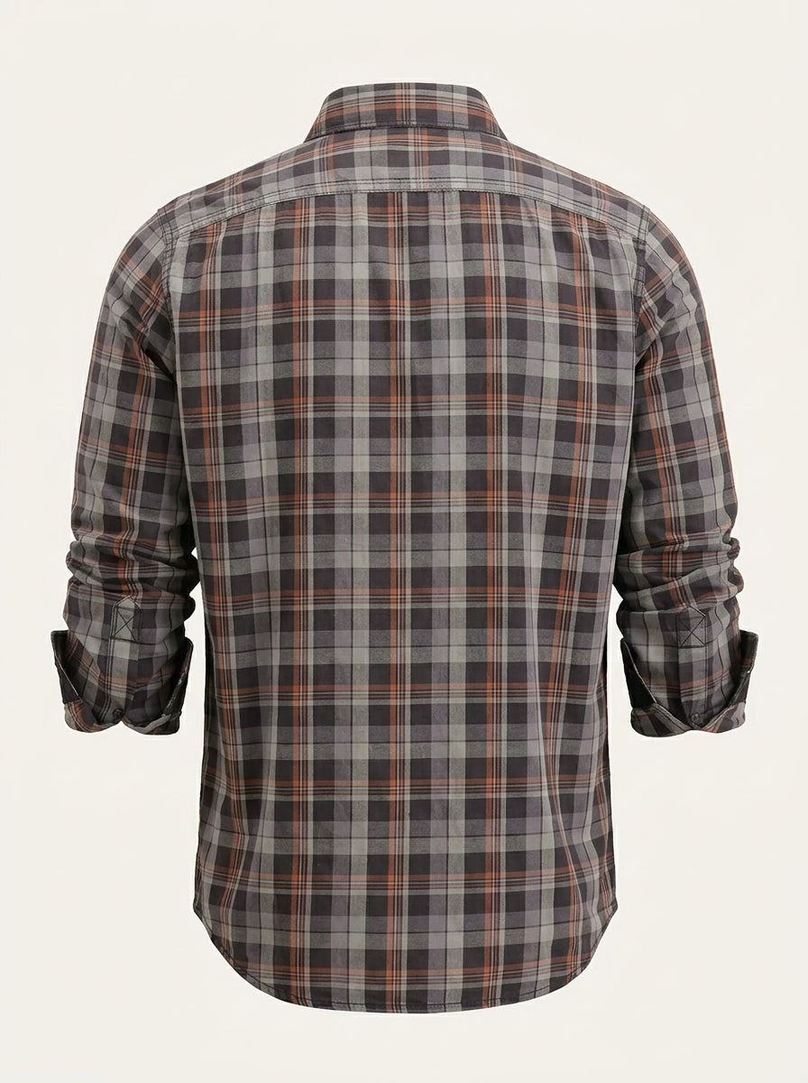 Regular Fit Checkered Shirt | Multicolor