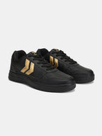Hummel Black/gold Regular Sneakers for Men Gym Wear