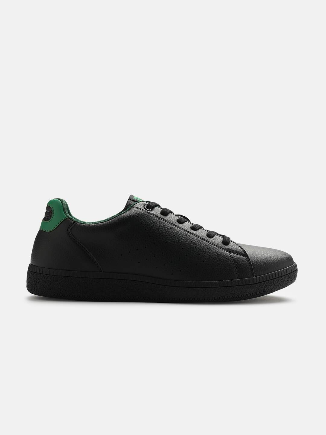 Hummel Black/green Regular Sneakers for Men Daily Wear