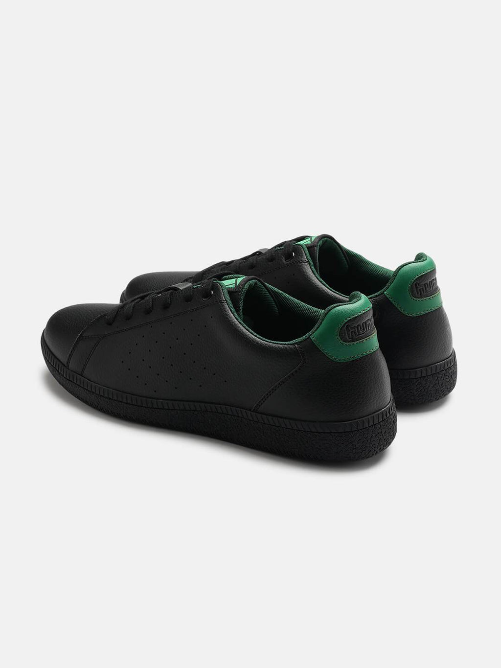Hummel Black/green Regular Sneakers for Men Daily Wear