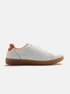 Hummel White/orange Regular Sneakers for Men Daily Wear