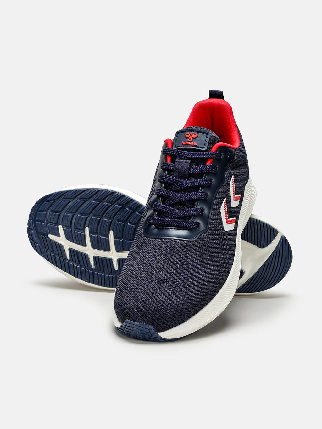 Hummel Navy & Red Regular Shoes for Men Gym Wear
