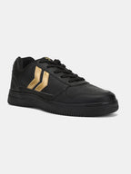 Hummel Black/gold Regular Sneakers for Men Gym Wear