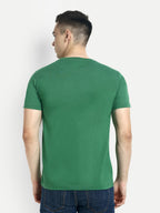 Hummel Green Regular Shirts for Men Gym Wear