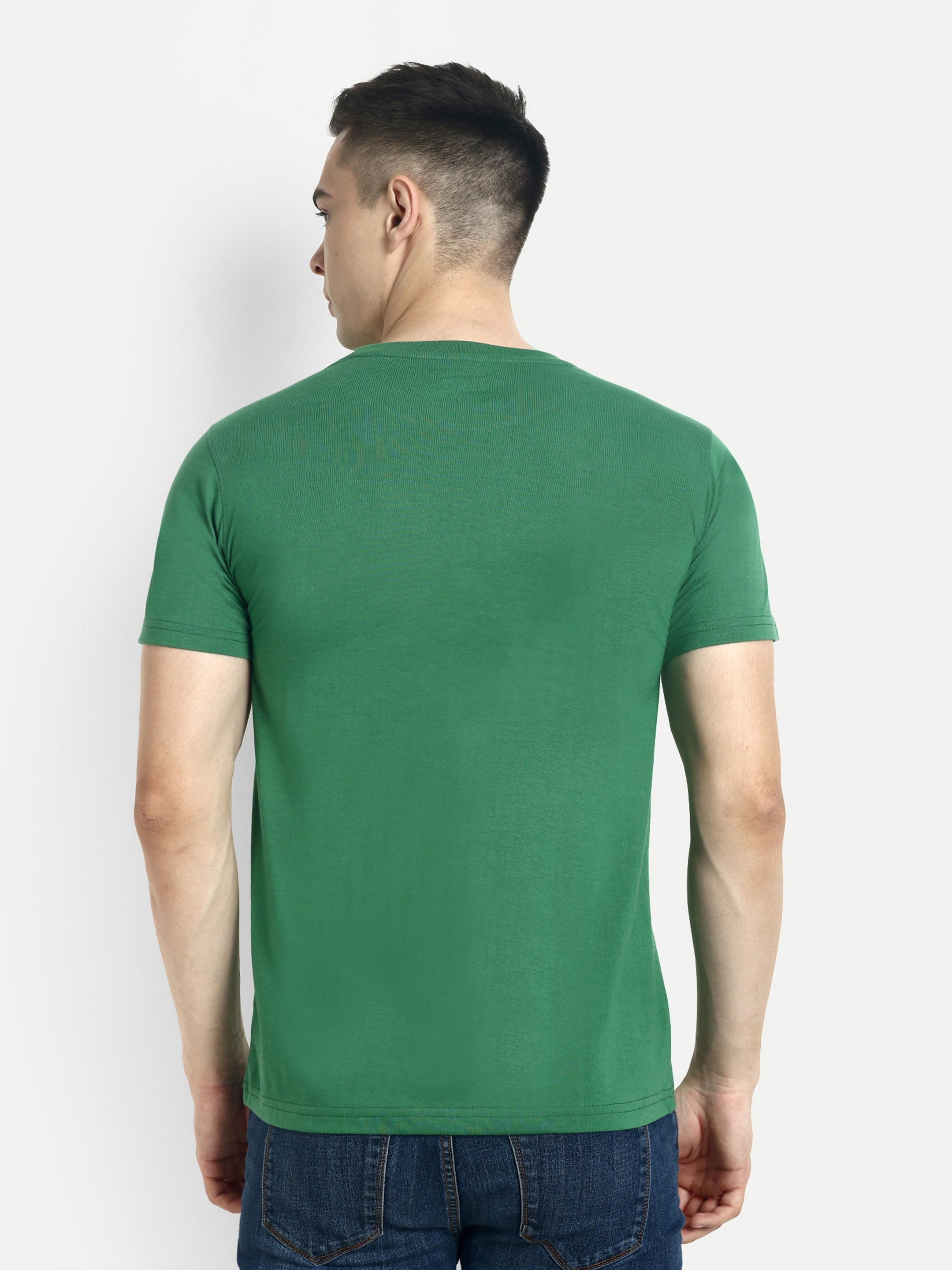 Hummel Green Regular Shirts for Men Gym Wear