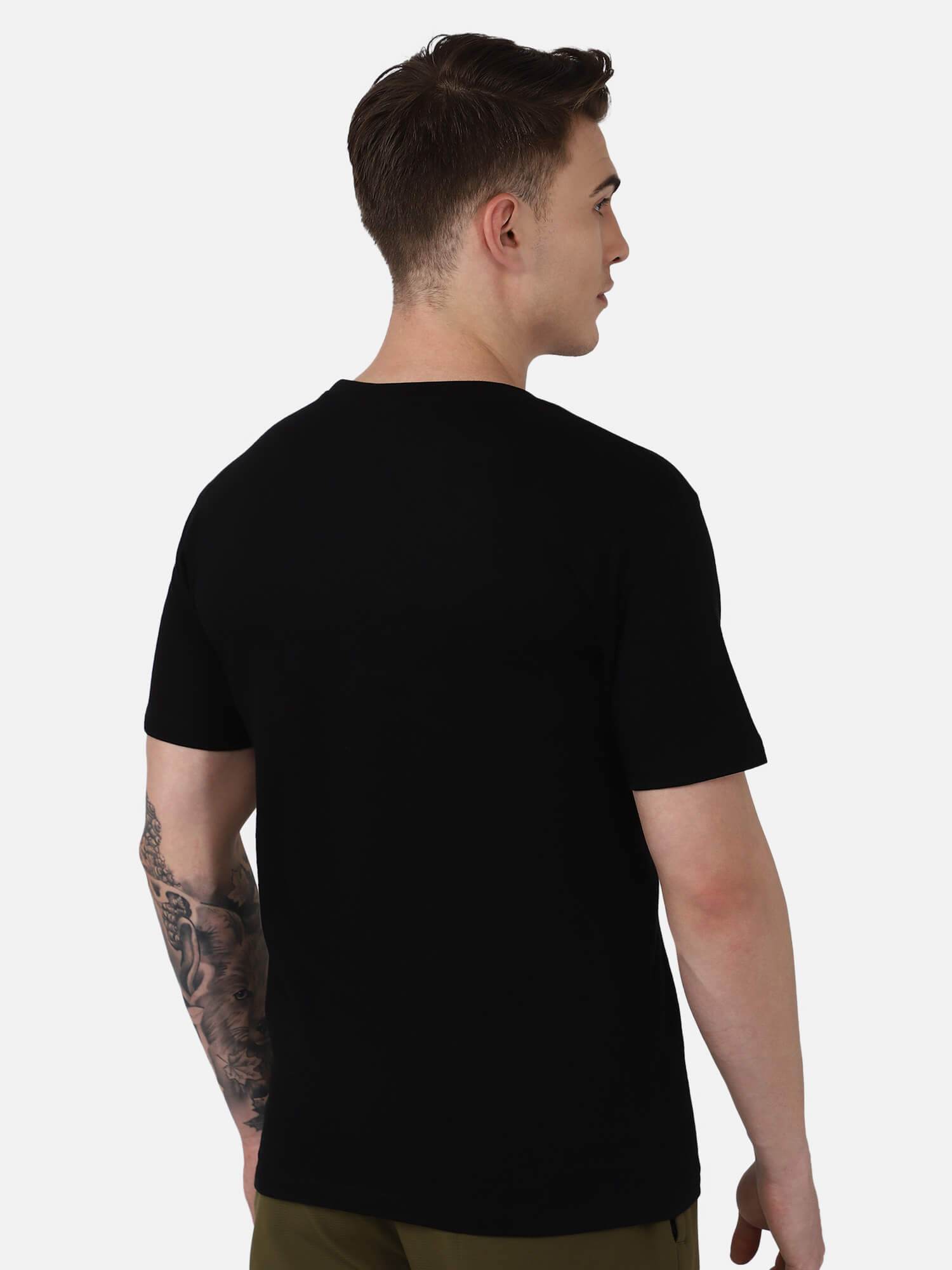Hummel Black Regular Shirts for Men Daily Wear