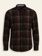 Red Blend Checkered Cotton Shirt