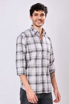 Stylox Regular Fit Full Sleeve Check Casual Shirt For Men's