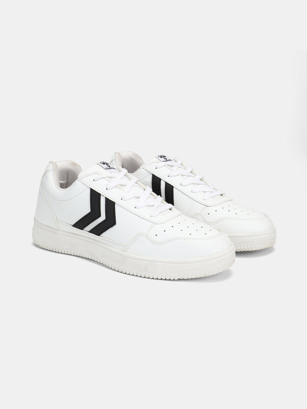 Hummel White/black Regular Sneakers for Men Gym Wear