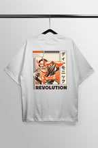 Revolution White Oversized Tee