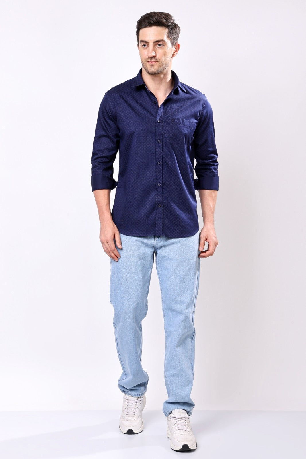 Stylox Men's Regular Fit Full Sleeve Printed Casual Shirt