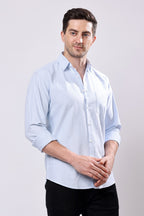 Stylox Regular Fit Full Sleeve Casual Stripes Shirt For Men's