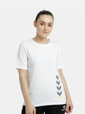 Hummel White Regular Shirts for Women Daily Wear