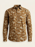 Men's Floral Print Slim Fit Shirt
