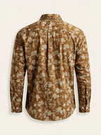 Men's Floral Print Slim Fit Shirt