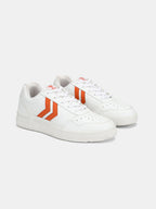 Hummel White/orange Regular Sneakers for Men Gym Wear