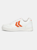 Hummel White/orange Regular Sneakers for Men Gym Wear