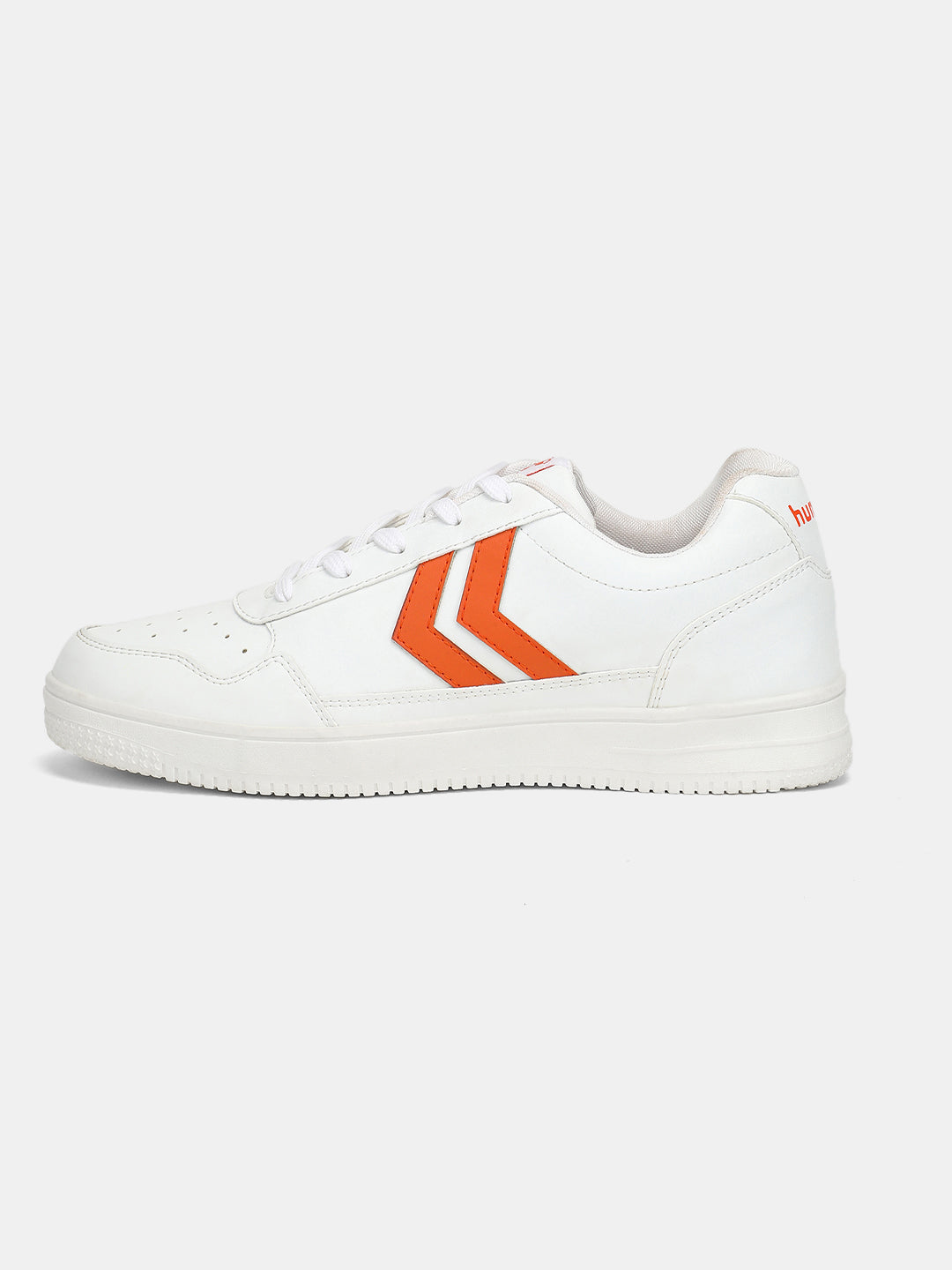 Hummel White/orange Regular Sneakers for Men Gym Wear