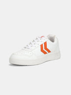 Hummel White/orange Regular Sneakers for Men Gym Wear