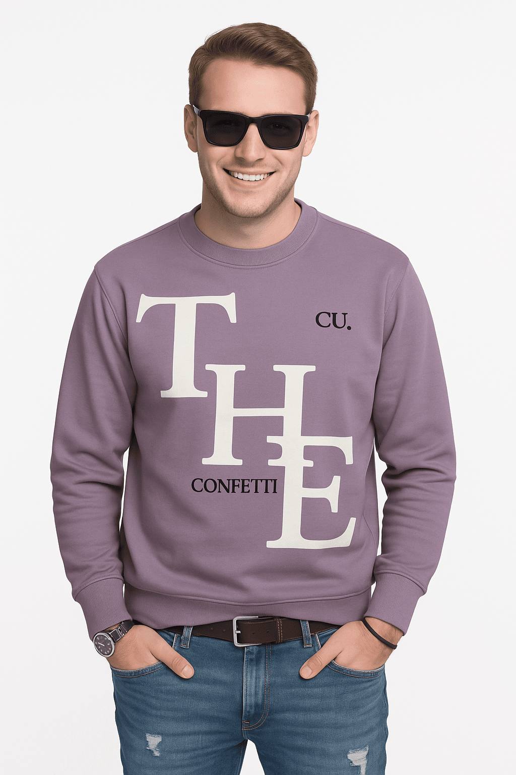 Stylox Regular Fit Round Neck Full Sleeve Printed Sweatshirt for Men's