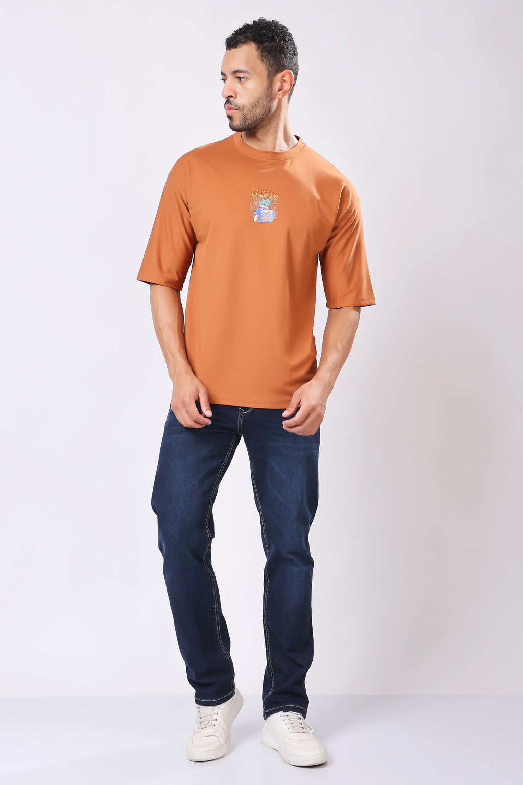 Stylox Men's Round Neck Half Sleeve Printed Casual T-Shirt