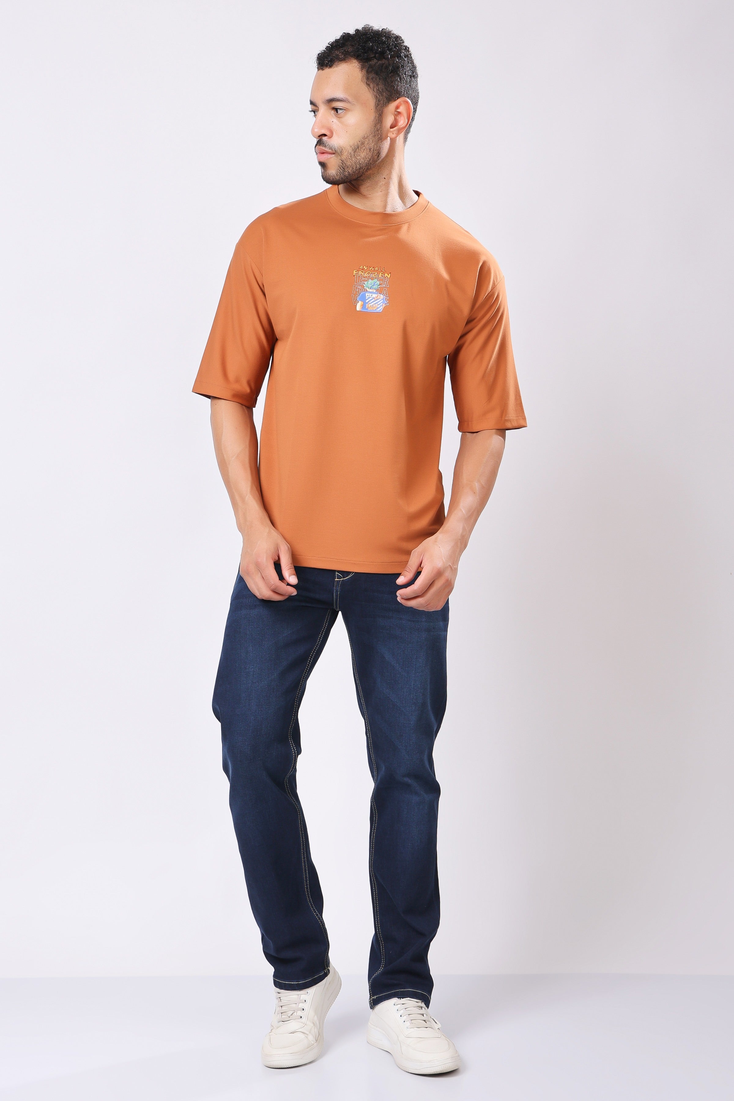Stylox Men's Round Neck Half Sleeve Printed Casual T-Shirt