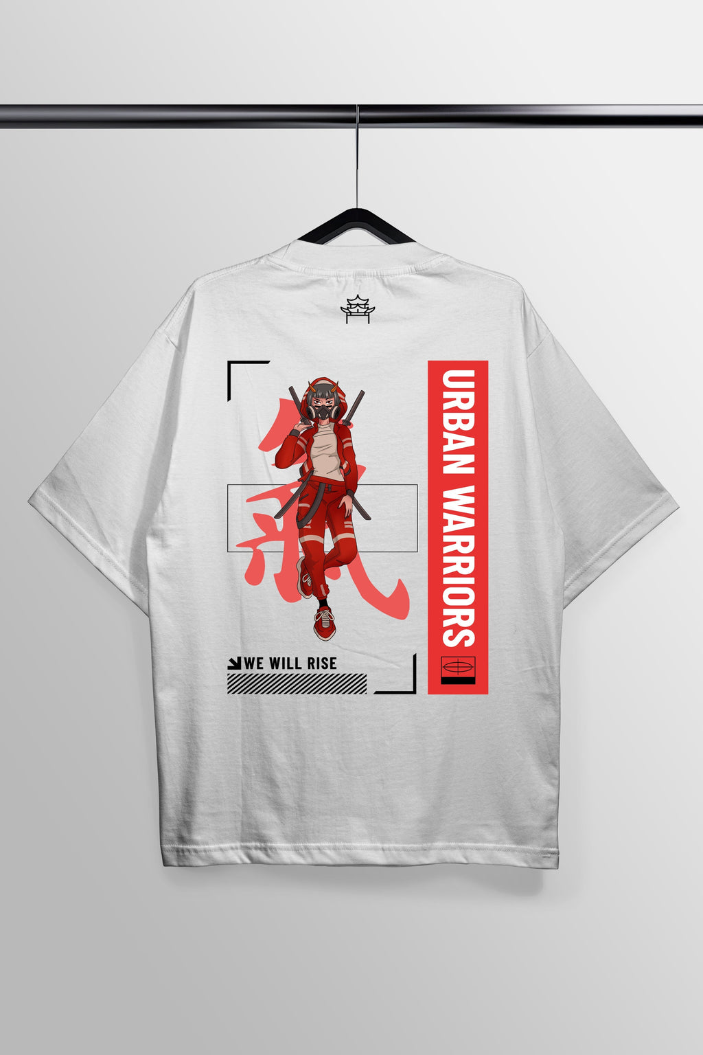 Urban Warriors White Oversized Tee