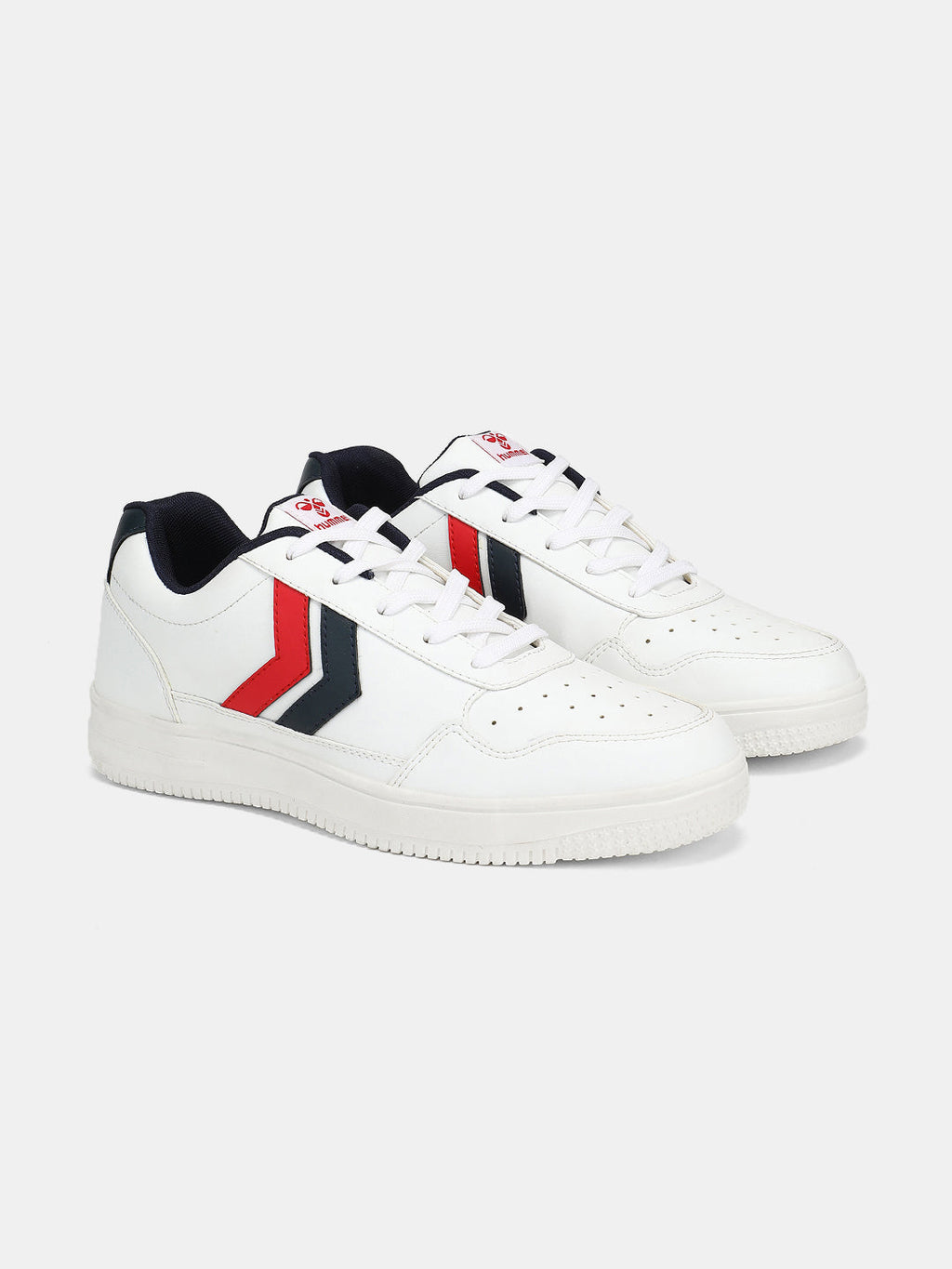 Hummel White/multicolor Regular Sneakers for Men Gym Wear