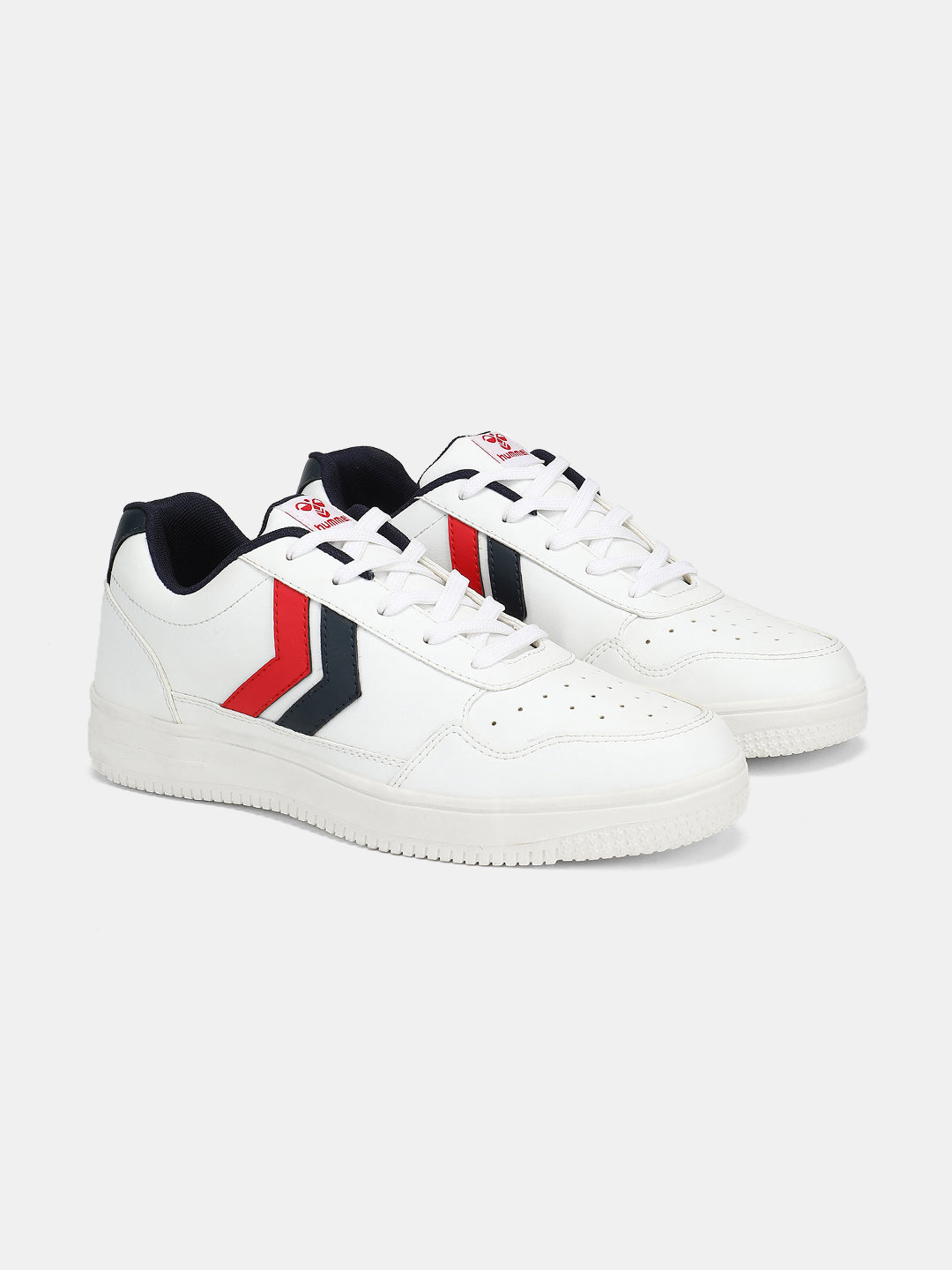 Hummel White/multicolor Regular Sneakers for Men Gym Wear