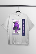 Street Ninja White Oversized Tee