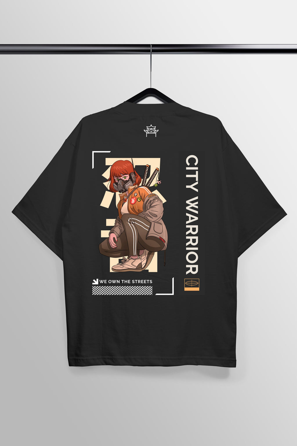 We Own The Streets Black Oversized Tee