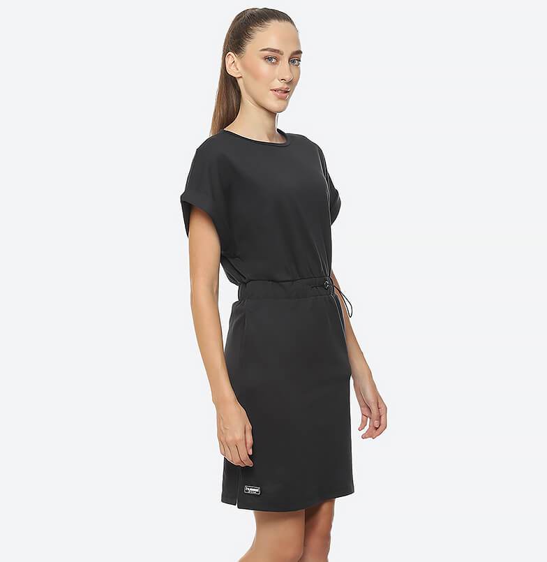 Hummel Black Relaxed Dresses for Women Daily Wear