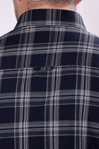 Stylox Regular Fit Full Sleeve Check Casual Shirt For Men's