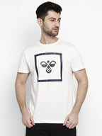 Hummel White Regular Shirts for Men Gym Wear