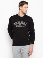 Hummel Black Regular Sweatshirts for Men Daily Wear