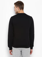 Hummel Black Regular Sweatshirts for Men Daily Wear