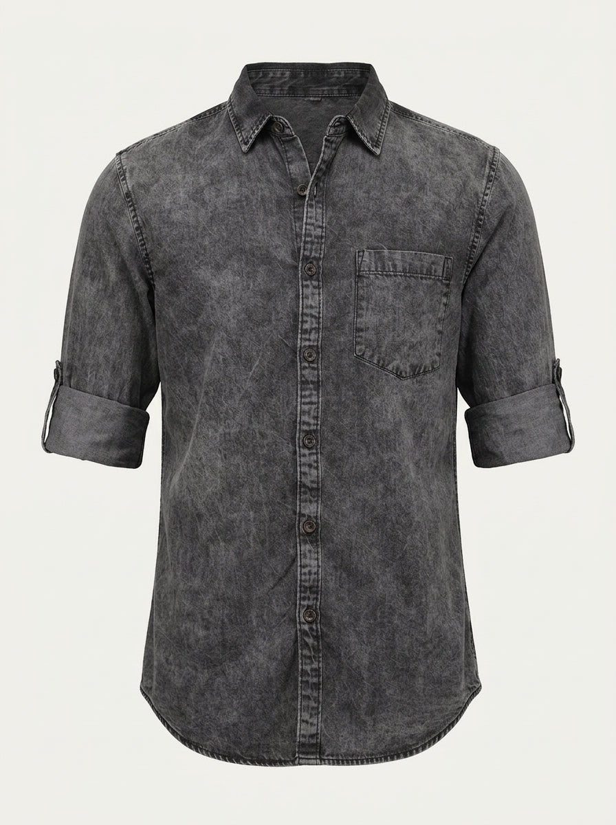 Men Denim Casual Shirt
