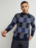 Campus Sutra Block Check Pullover Sweater