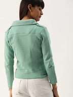 Solid Biker Jacket