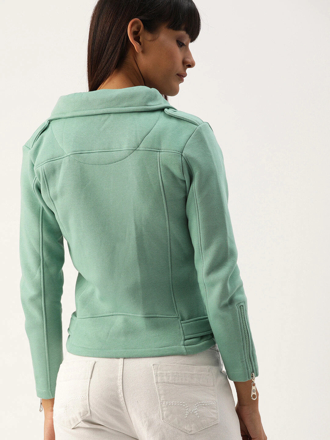 Solid Biker Jacket