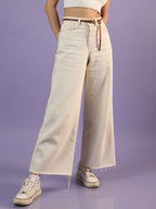 Tan Brown Solid Twist Belt