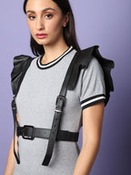 Black Solid Waist Belt