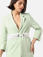 White Solid Waist Belt